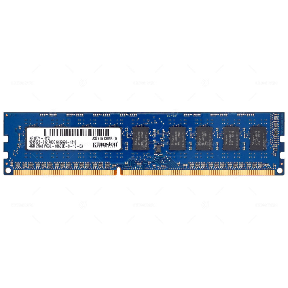 KR1P74-HYC  KINGSTON DDR3L SDRAM 4GB 2RX8 PC3L-10600 1333MHZ UDIMM CL9